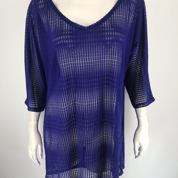 cobalt blue beach cover up